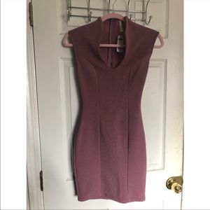 Mauve bodycon dress